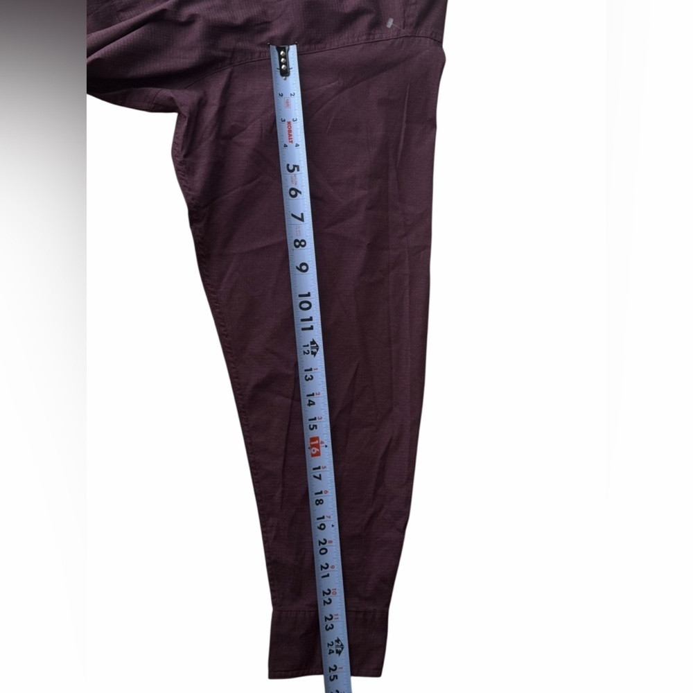 Ariat Pro Series Button Down Long Sleeve Shirt‎ Men's XXL burgundy Lightweight - Picture 7 of 16